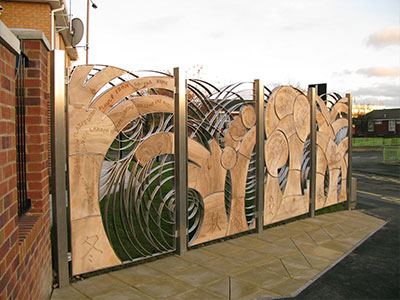 Stainless Steel Fence With Wood