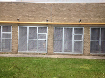 Galvanised Mesh Panels and Doors