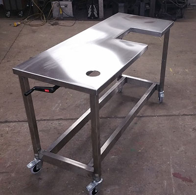Stainless Steel Height Adjustable Table