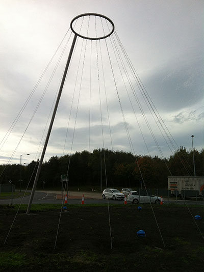 Stainless Steel Furnace Sculpture