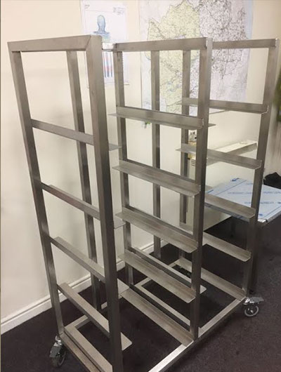 Stainless Steel Tray Trolley