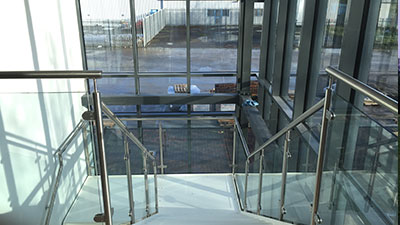 Steel and Glass Staircase