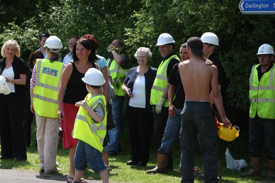 Families & friends at site